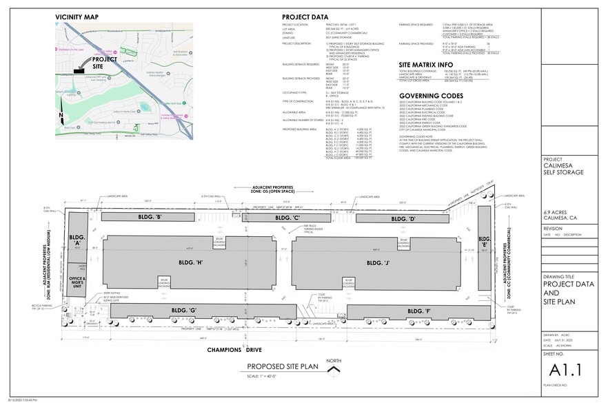 7.00 ACRES IN LOT 1 MB 455/094 TR 36955, Calimesa, CA for sale - Site Plan - Image 3 of 3
