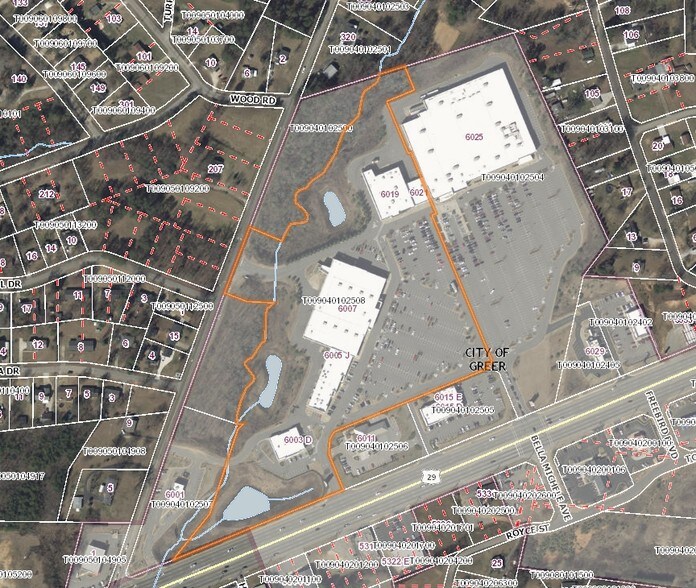 6005-6007 Wade Hampton Blvd, Taylors, SC à louer - Plan cadastral - Image 2 de 12