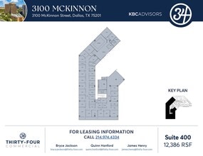 3100 McKinnon St, Dallas, TX à louer Plan d’étage- Image 1 de 1