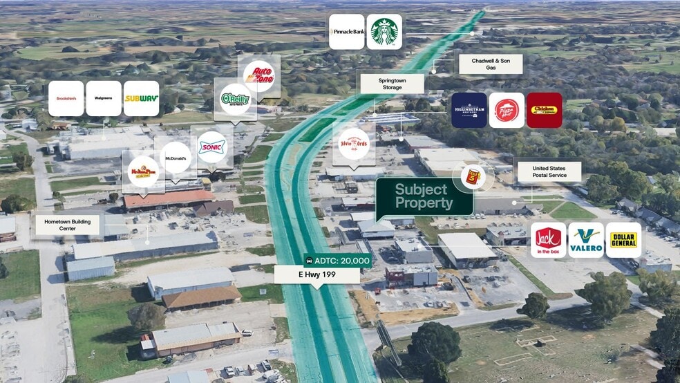 324 E Highway 199, Springtown, TX for sale - Aerial - Image 2 of 3