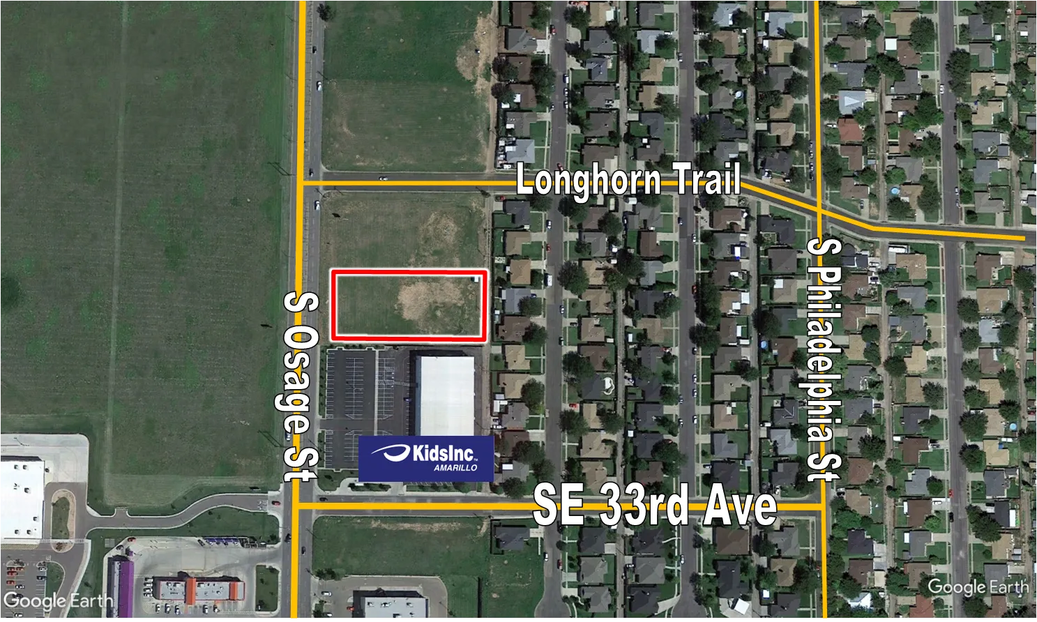 3111 Osage St, Amarillo, TX à vendre Aérien- Image 1 de 2