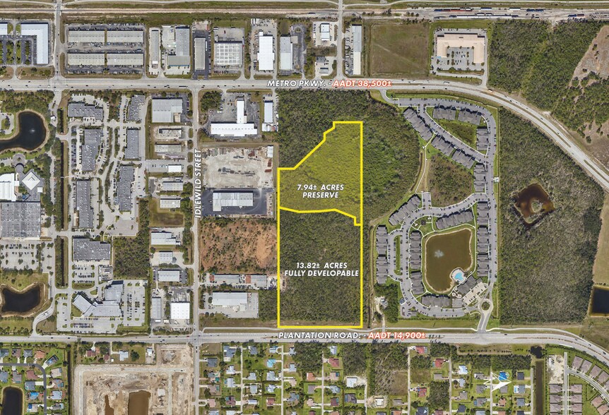 Plantation Road, Fort Myers, FL à vendre - Aérien - Image 2 de 9