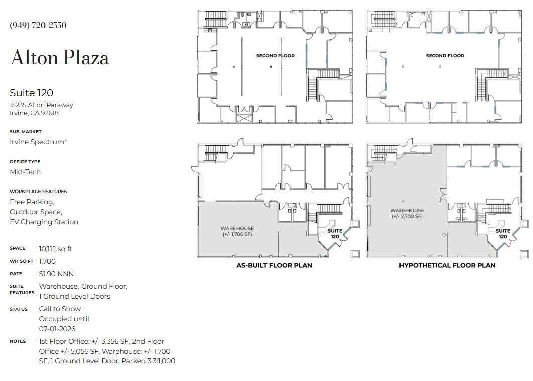 15295 Alton Pky, Irvine, CA for lease Floor Plan- Image 1 of 1