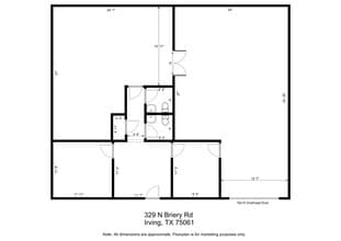 301-363 N Briery Rd, Irving, TX à louer Plan d’étage- Image 1 de 6