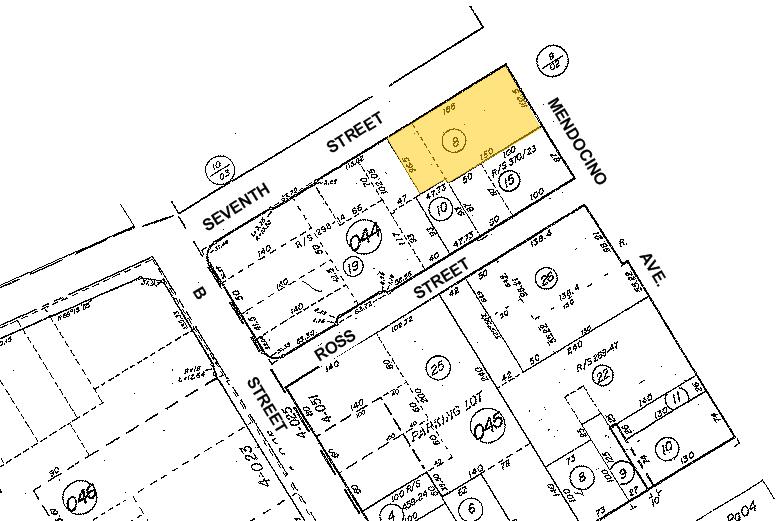 501-505 Mendocino Ave, Santa Rosa, CA à louer - Plan cadastral - Image 2 de 6