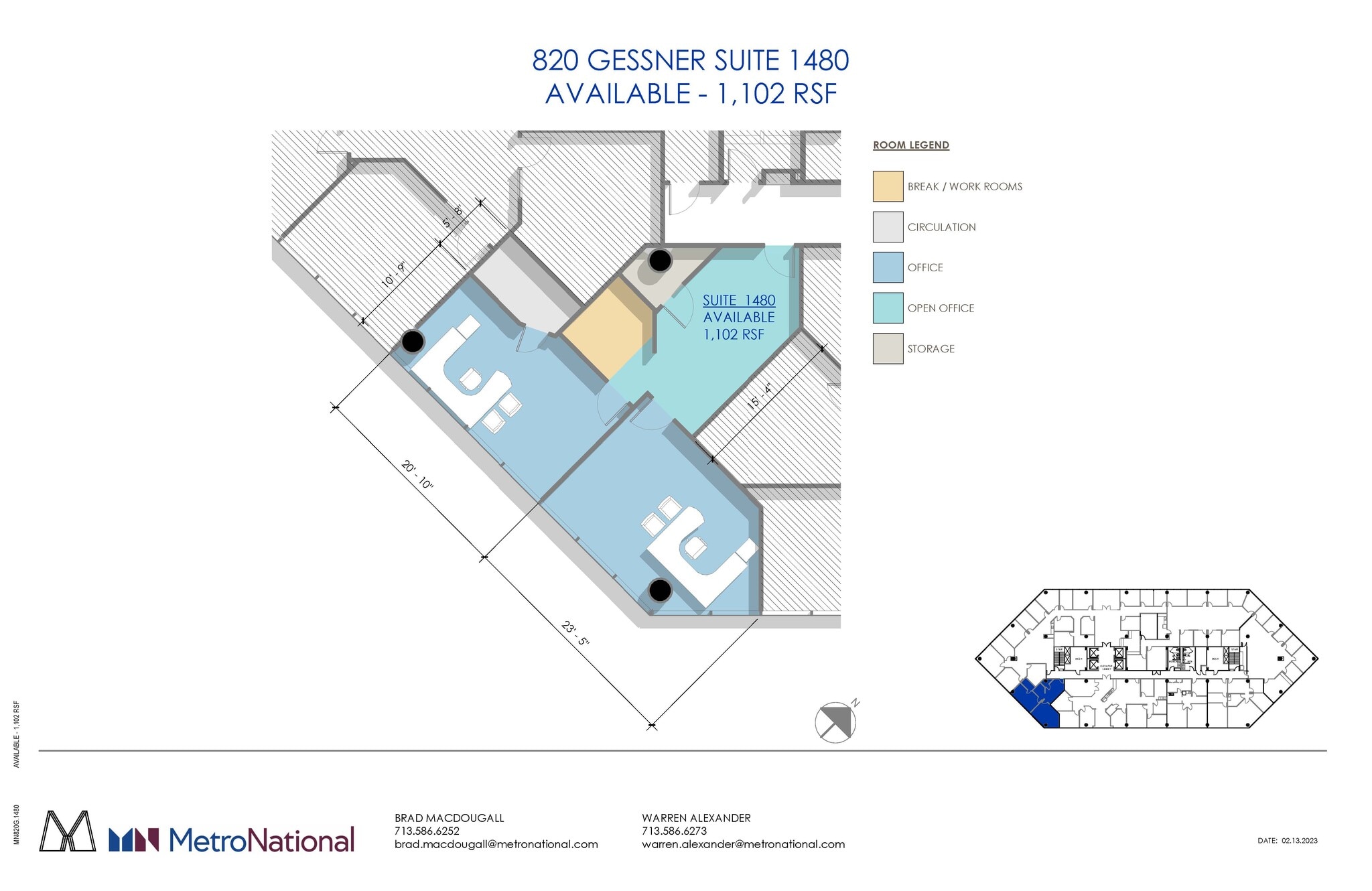 820 Gessner Rd, Houston, TX for lease Floor Plan- Image 1 of 1