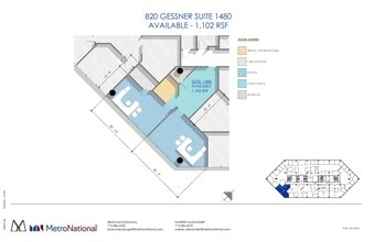 820 Gessner Rd, Houston, TX for lease Floor Plan- Image 1 of 1