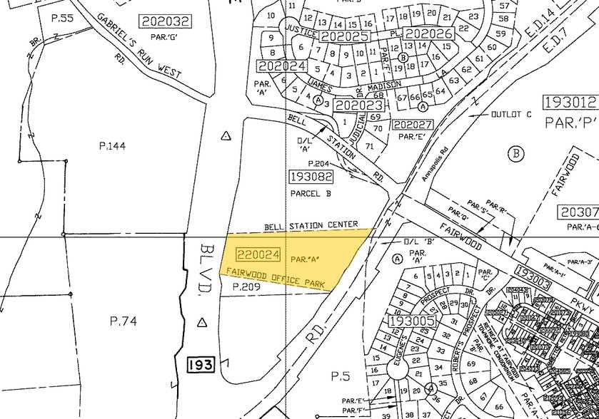 12200 Annapolis Rd, Glenn Dale, MD à vendre - Plan cadastral - Image 3 de 9