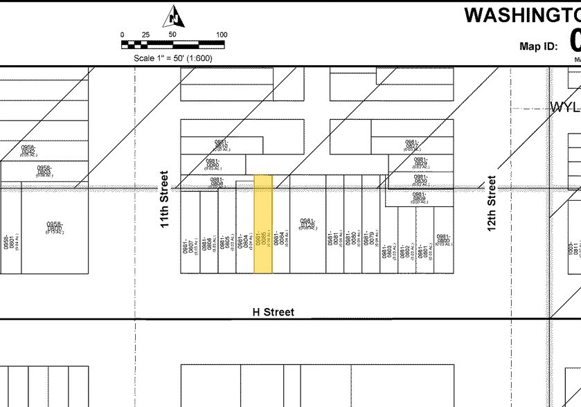 1108 H St NE, Washington, DC à louer - Plan cadastral - Image 2 de 2