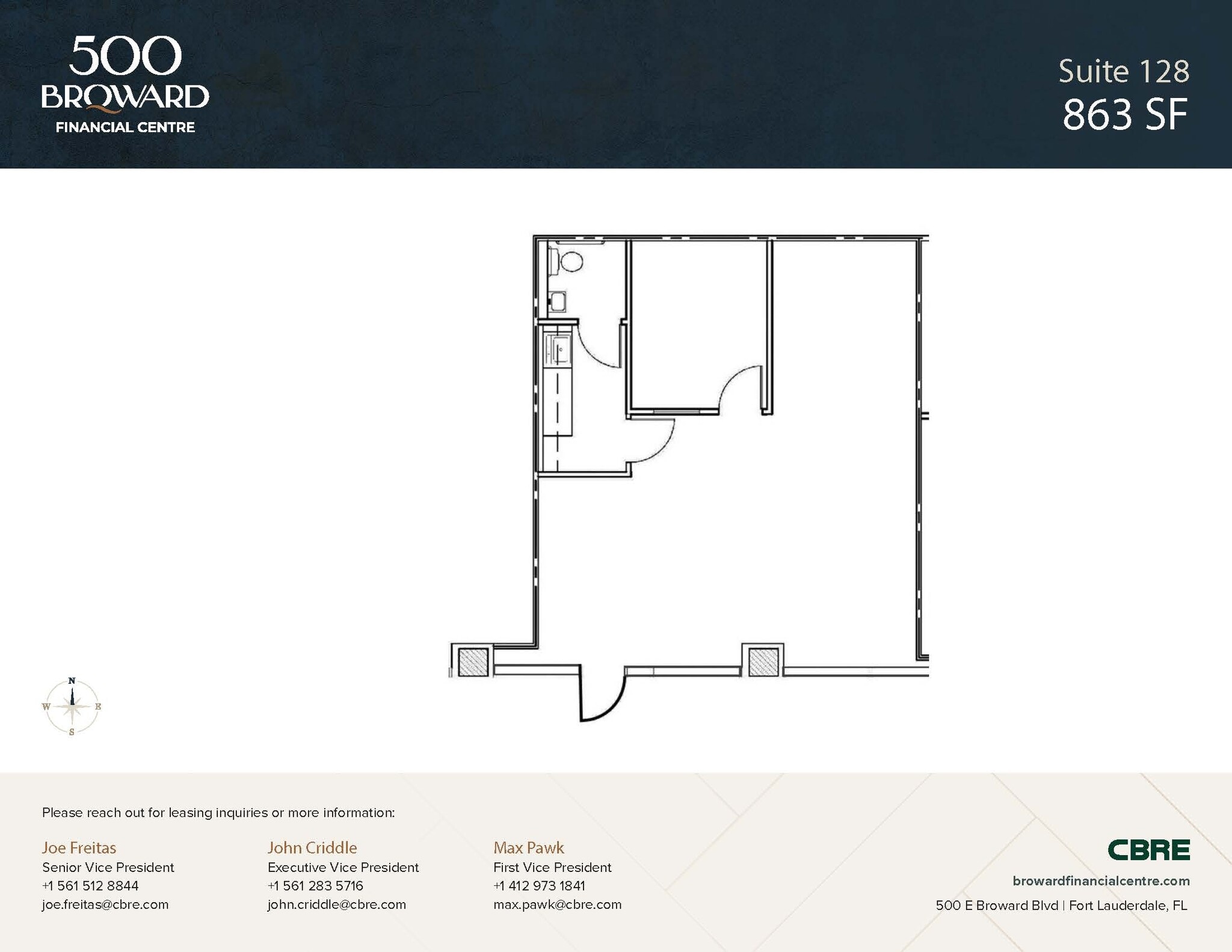 500 E Broward Blvd, Fort Lauderdale, FL à louer Photo intérieure- Image 1 de 1
