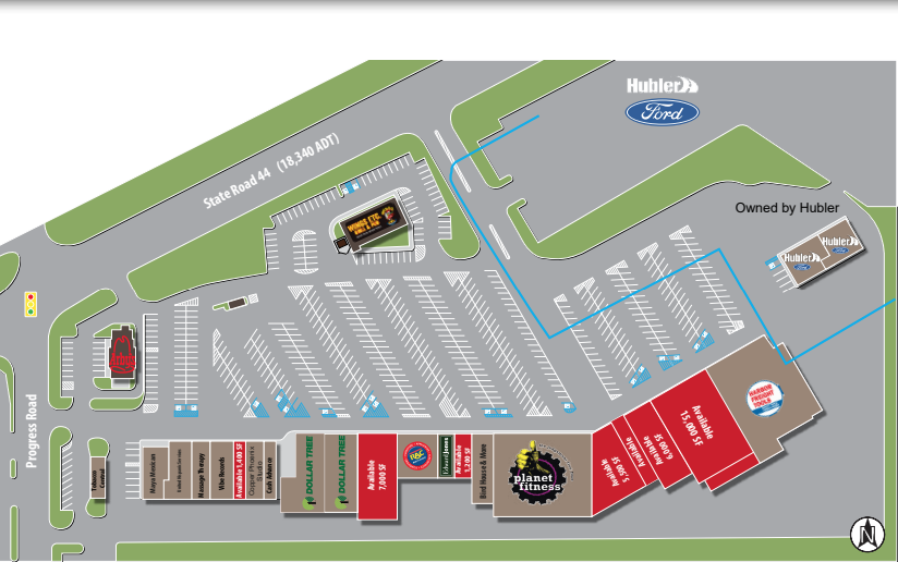 2505-2549 E State Road 44, Shelbyville, IN à louer Plan de site- Image 1 de 1