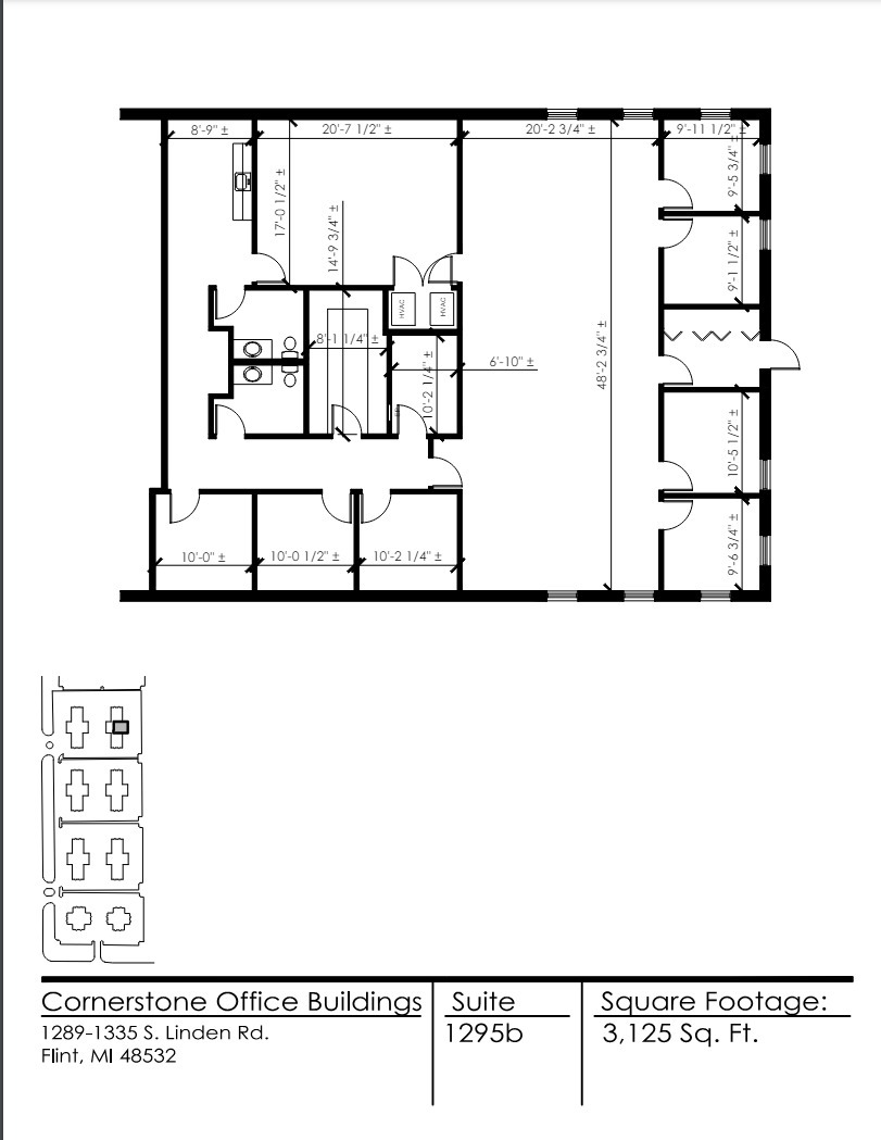 1295 S Linden Rd, Flint, MI à louer Plan d  tage- Image 1 de 1