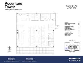 500 W Madison St, Chicago, IL for lease Floor Plan- Image 1 of 1