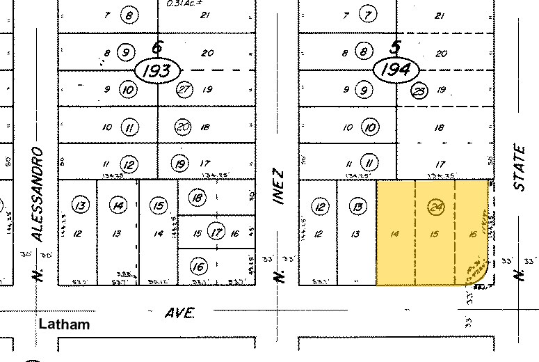 211 N State St, Hemet, CA for lease - Plat Map - Image 2 of 5