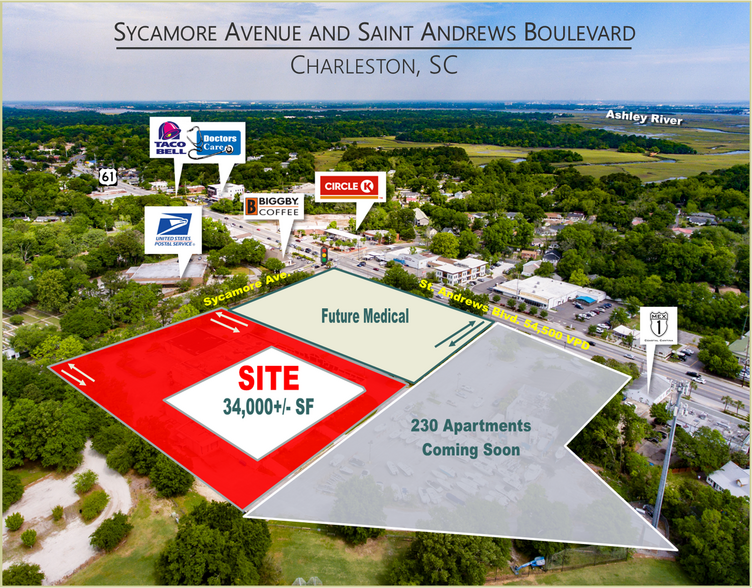 64 Sycamore Ave, Charleston, SC à louer - Photo du bâtiment - Image 1 de 6