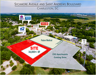 Plus de détails pour 64 Sycamore Ave, Charleston, SC - Commerce de détail à louer