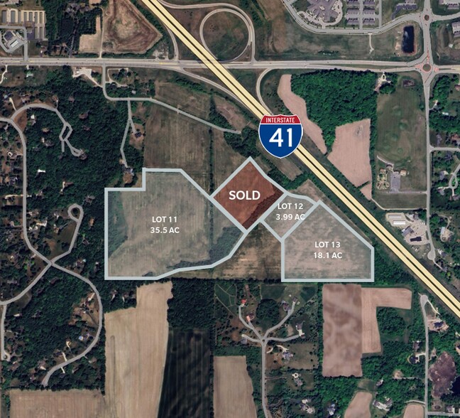 SWQ I-41 & State Road 60- Slinger Merchant Village, Slinger, WI for sale - Aerial - Image 1 of 1