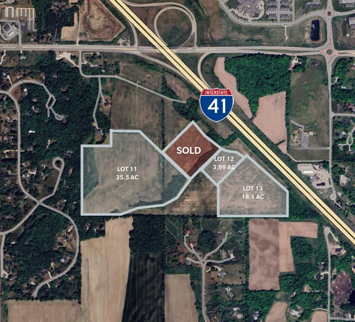 SWQ I-41 & State Road 60- Slinger Merchant Village, Slinger, WI for sale Aerial- Image 1 of 2