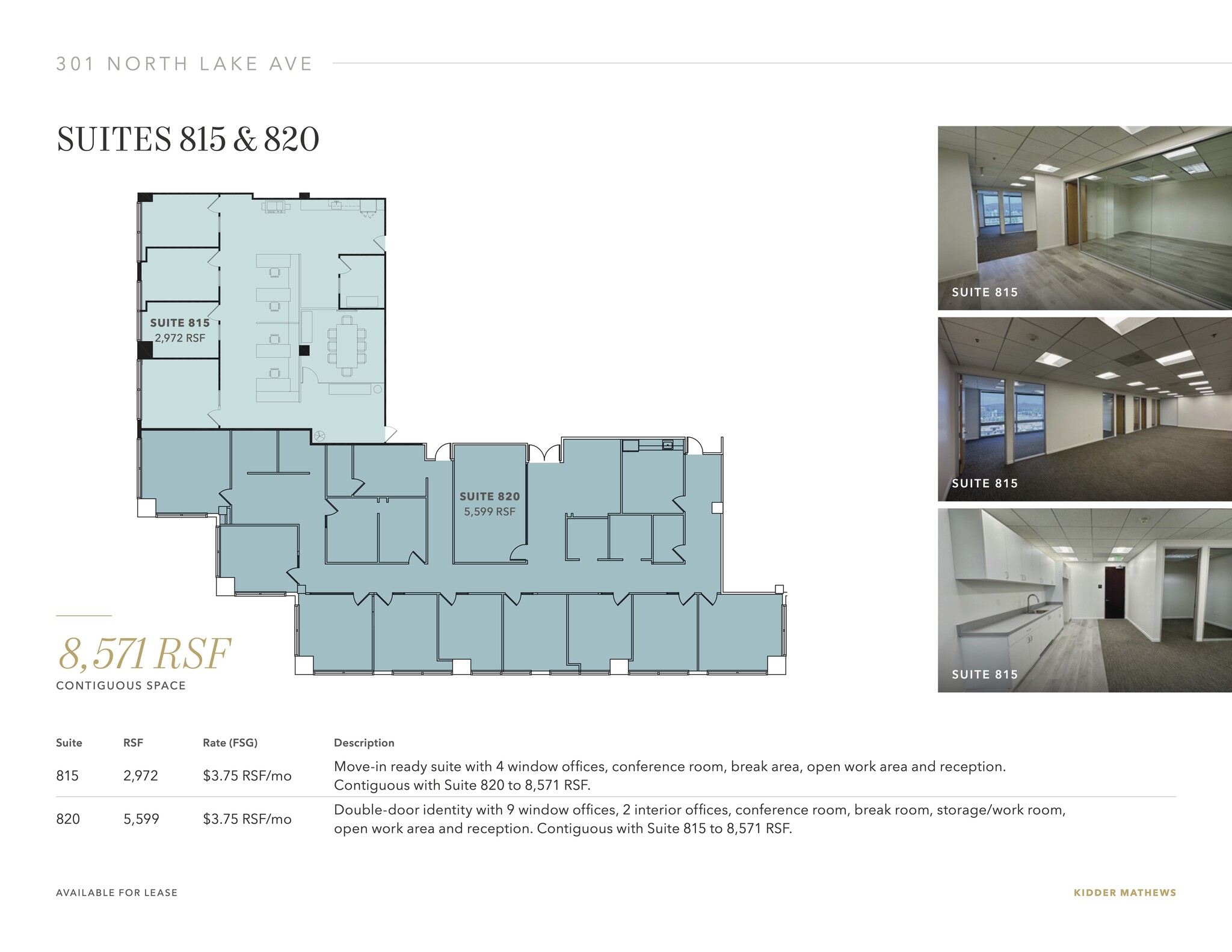 301 N Lake Ave, Pasadena, CA for lease Floor Plan- Image 1 of 4