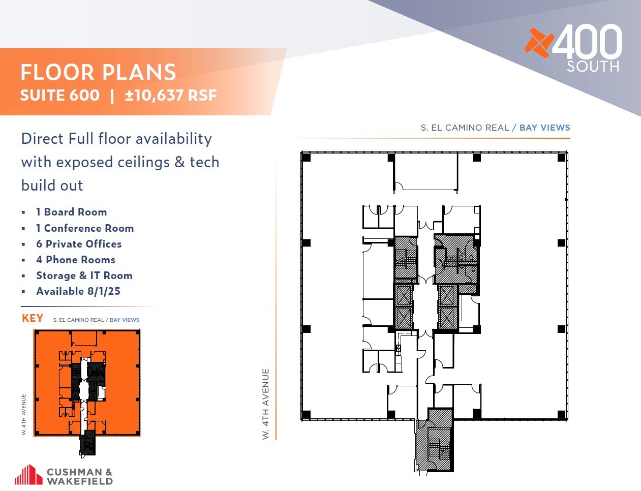 400 S El Camino Real, San Mateo, CA à louer Plan d’étage- Image 1 de 1