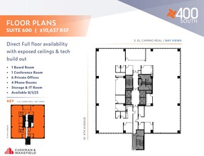 400 S El Camino Real, San Mateo, CA à louer Plan d’étage- Image 1 de 1