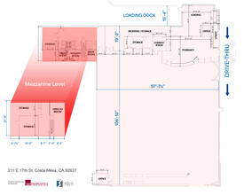 211-233 E 17th St, Costa Mesa, CA for lease Floor Plan- Image 2 of 2