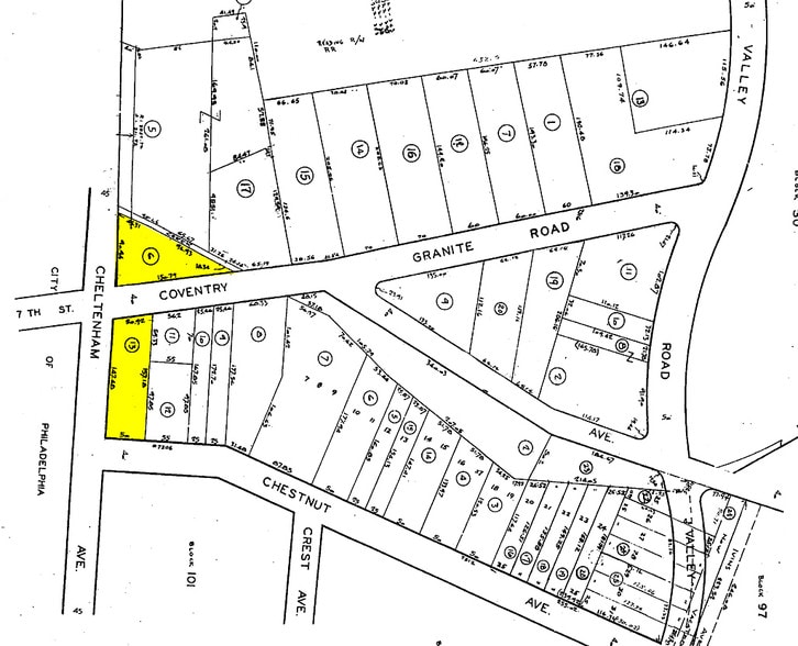 613 W Cheltenham Ave, Elkins Park, PA for sale - Plat Map - Image 2 of 7