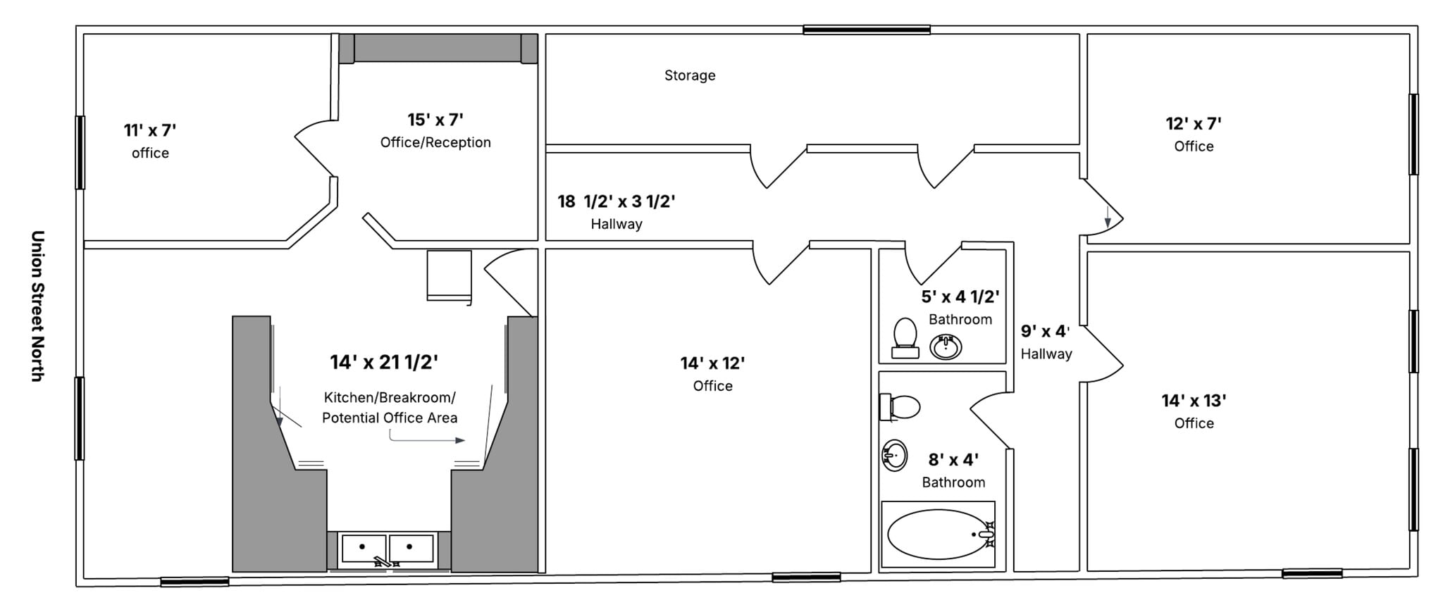 17-21 Union St N, Concord, NC for lease Site Plan- Image 1 of 1