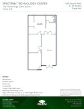 192 Technology Dr, Irvine, CA à louer Plan d’étage- Image 1 de 1