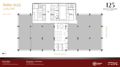 125 S Wacker Dr, Chicago, IL à louer Plan d’étage- Image 1 de 1