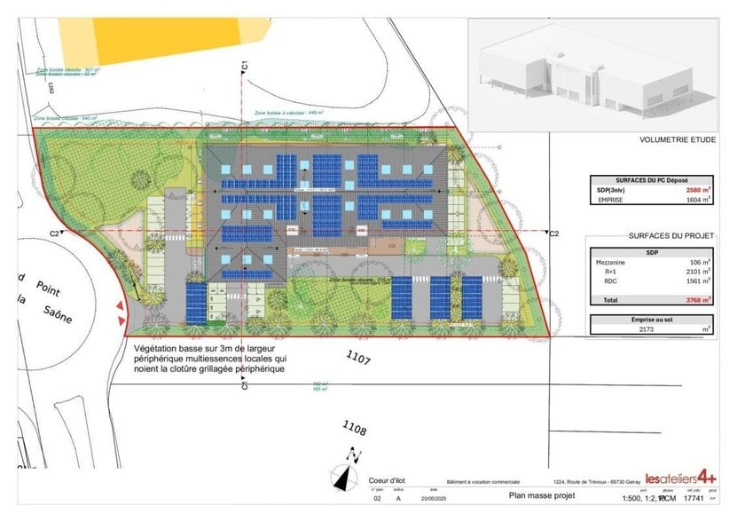 1224 Route De Trévoux, Genay for lease - Site Plan - Image 2 of 2