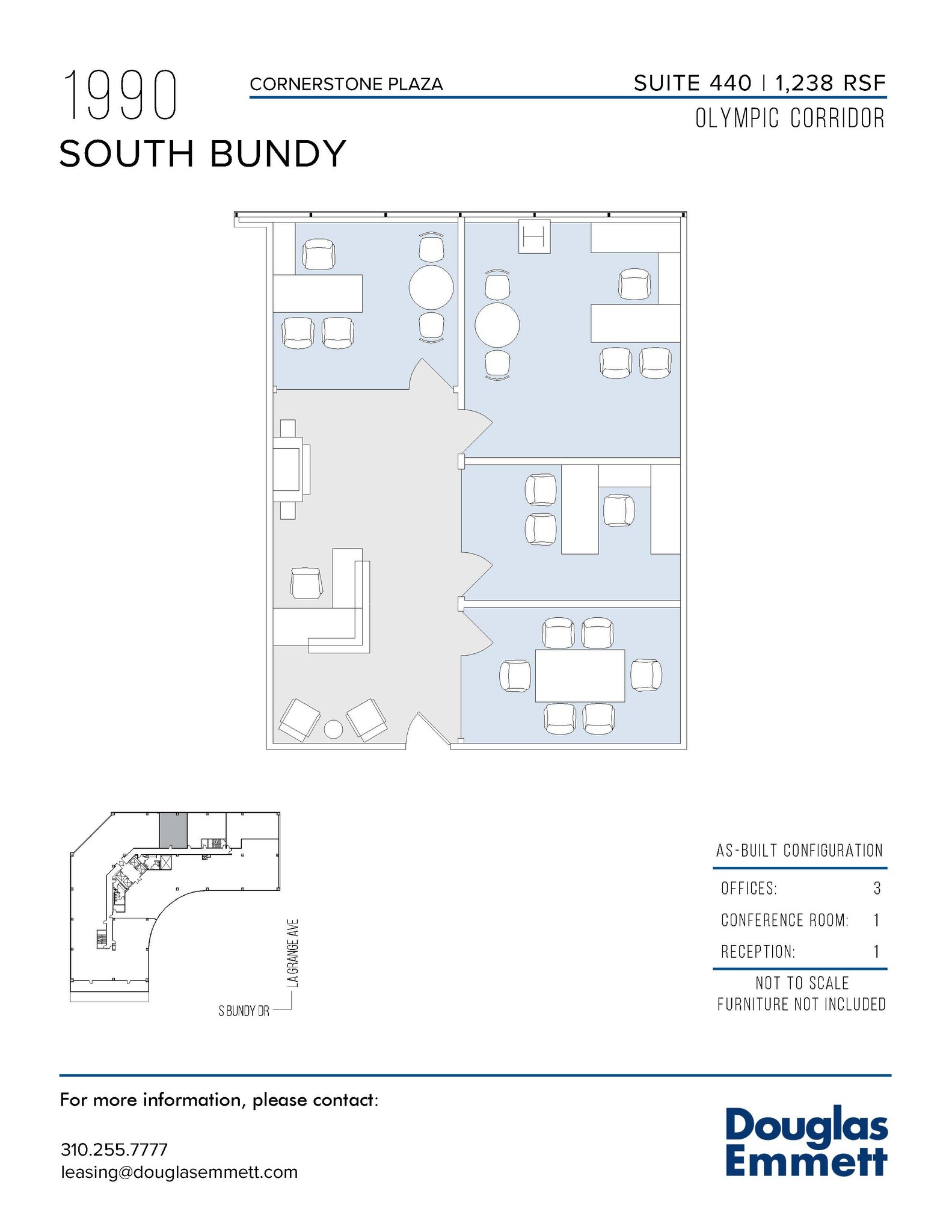 1990 S Bundy Dr, Los Angeles, CA à louer Plan d  tage- Image 1 de 1