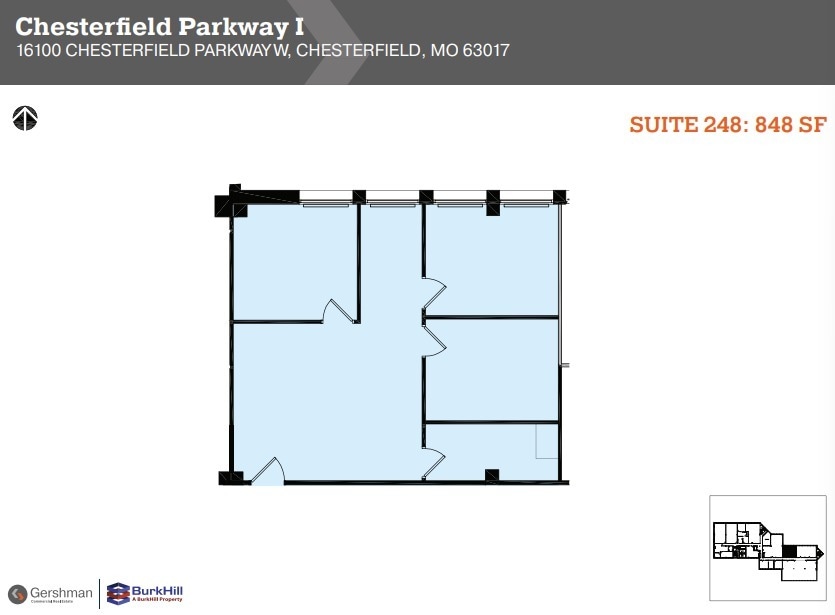 16100 Chesterfield Pky W, Chesterfield, MO for lease Floor Plan- Image 1 of 1