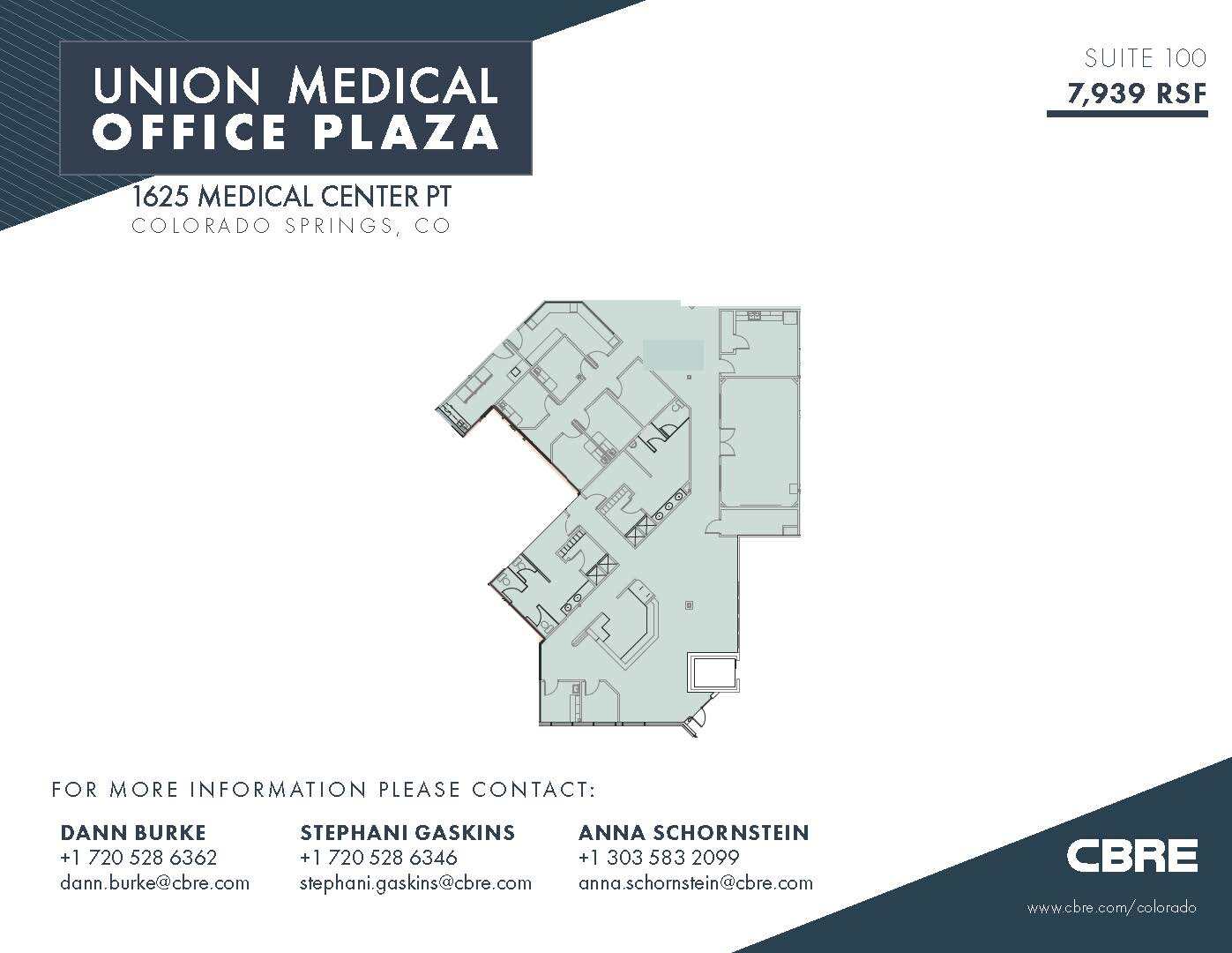 1625 Medical Center Pt, Colorado Springs, CO for lease Floor Plan- Image 1 of 1