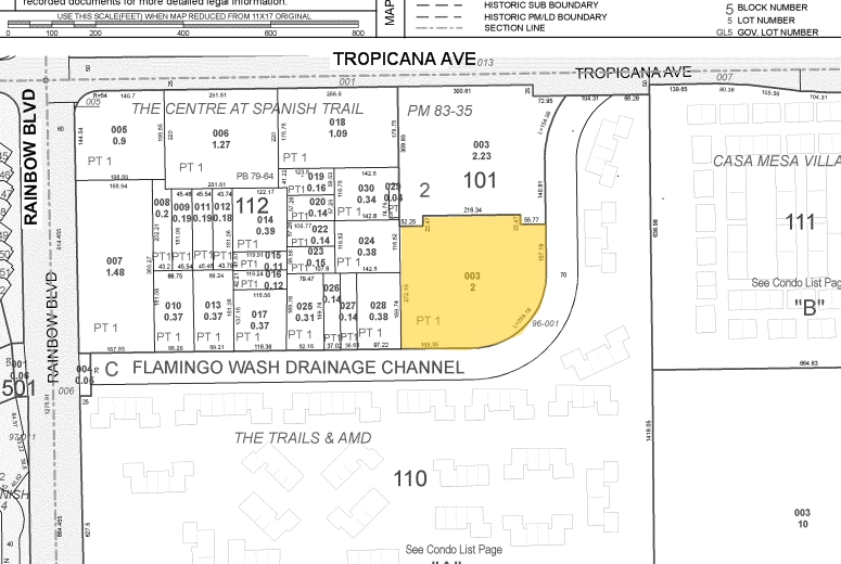 6787 W Tropicana Ave, Las Vegas, NV for lease - Plat Map - Image 3 of 20