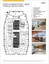 585 8th Ave SW, Calgary, AB à louer Plan d’étage- Image 1 de 3