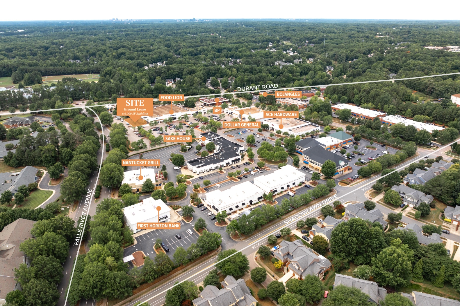 1121 Falls of Neuse Rd, Raleigh, NC à louer Plan de site- Image 1 de 6