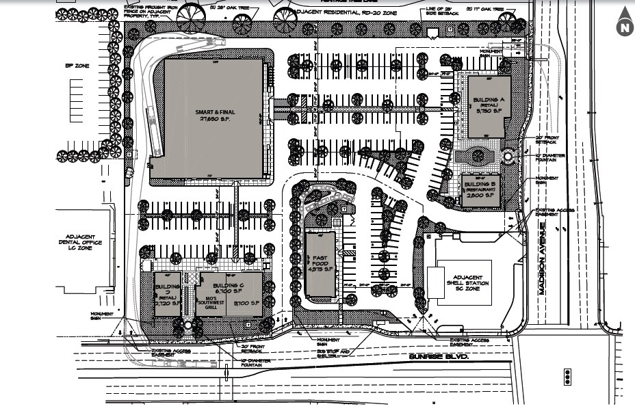 5410 Sunrise Blvd, Citrus Heights, CA for lease Aerial- Image 1 of 5