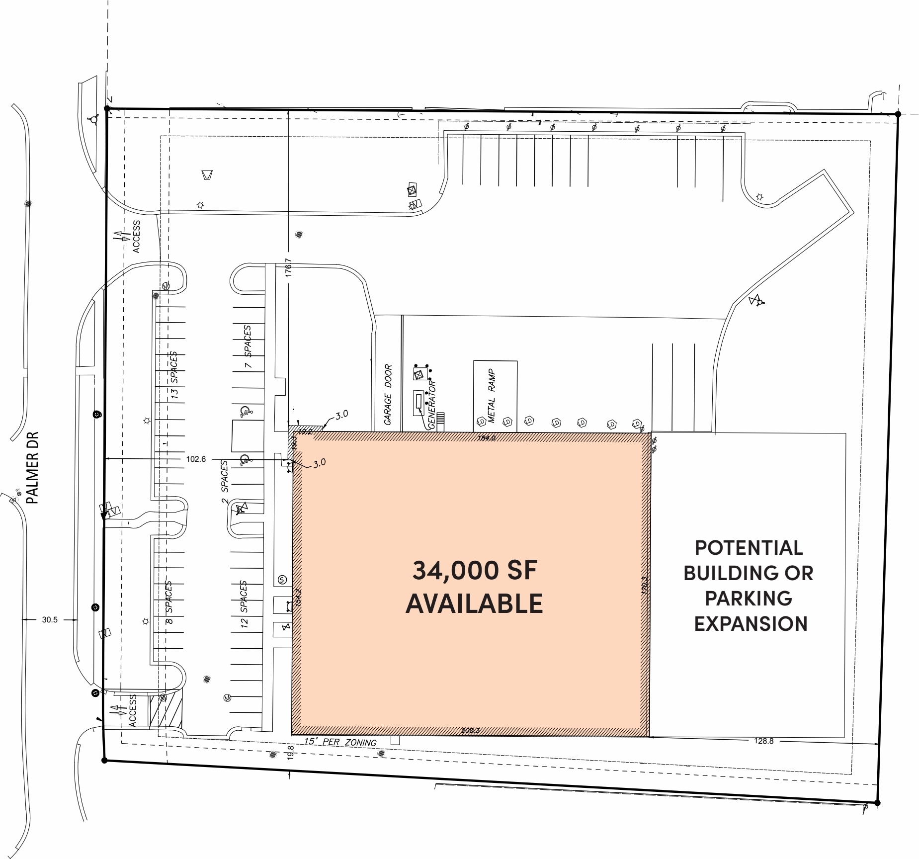2361 Palmer Dr, Schaumburg, IL for lease Site Plan- Image 1 of 2
