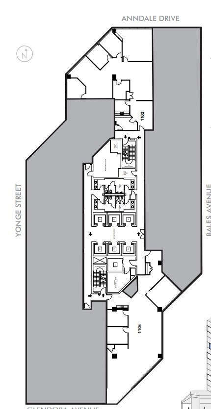 4711 Yonge St, Toronto, ON à louer Plan d’étage- Image 1 de 1