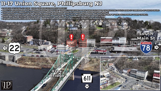 More details for 11 & 17 Union Square – Retail for Sale, Phillipsburg, NJ