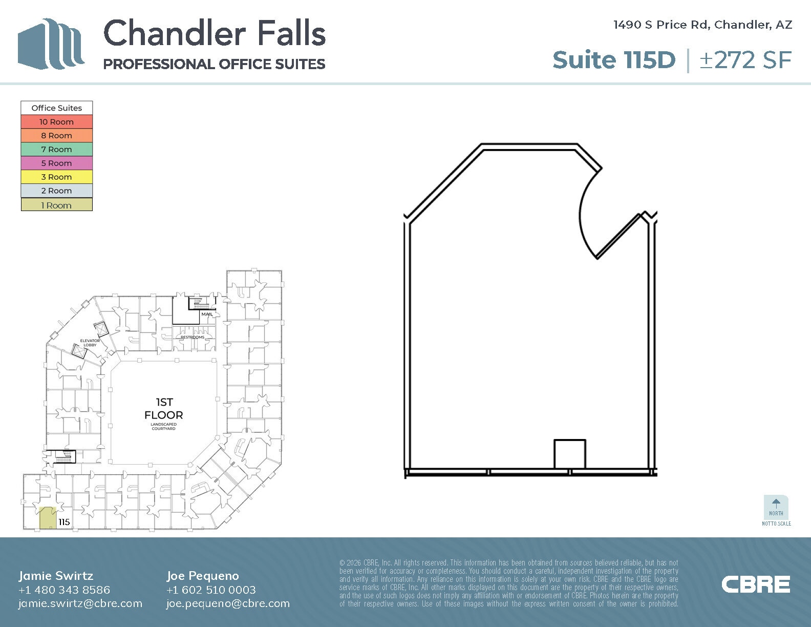 1490 S Price Rd, Chandler, AZ à louer Plan d’étage- Image 1 de 1