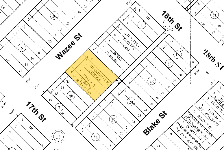 1720 Wazee St, Denver, CO à vendre - Plan cadastral - Image 3 de 7