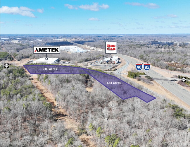 Plus de détails pour I 40/85 61 S Hwy, Whitsett, NC - Terrain à vendre