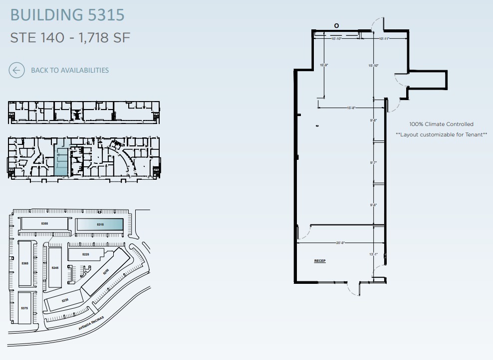 5205 Avenida Encinas, Carlsbad, CA à louer Plan d’étage- Image 1 de 2