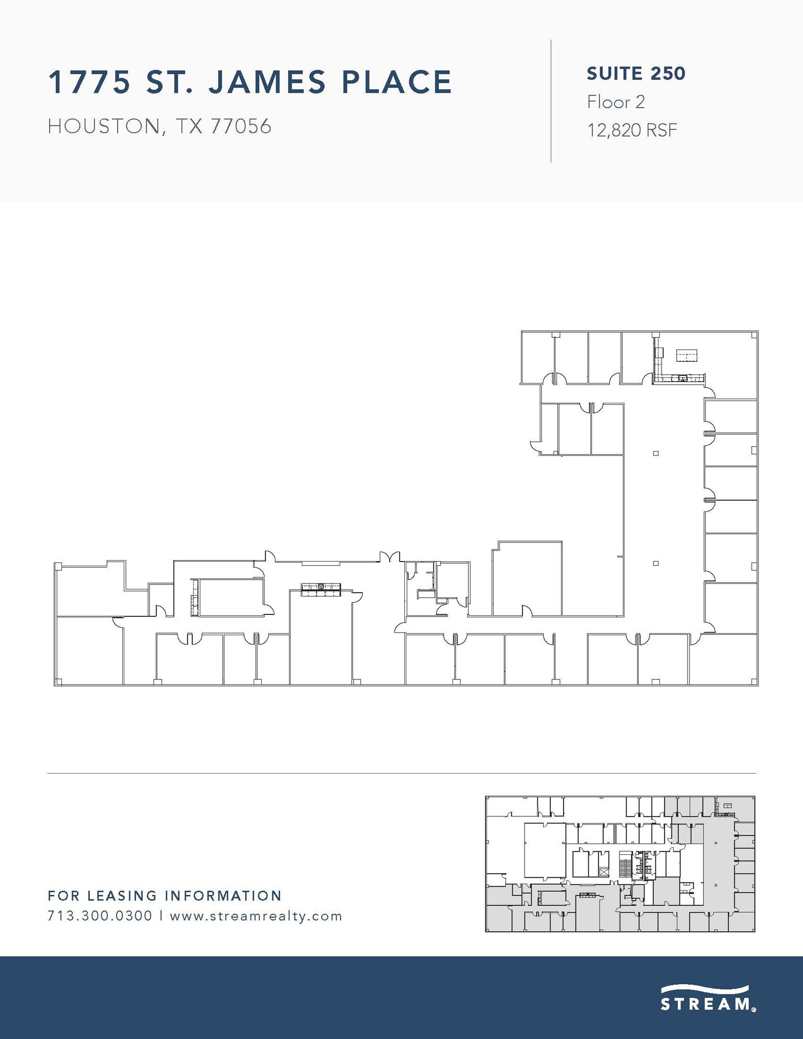 1775 St James Pl, Houston, TX for lease Floor Plan- Image 1 of 1