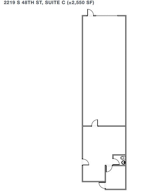 2105 S 48th St, Tempe, AZ for lease Floor Plan- Image 1 of 1