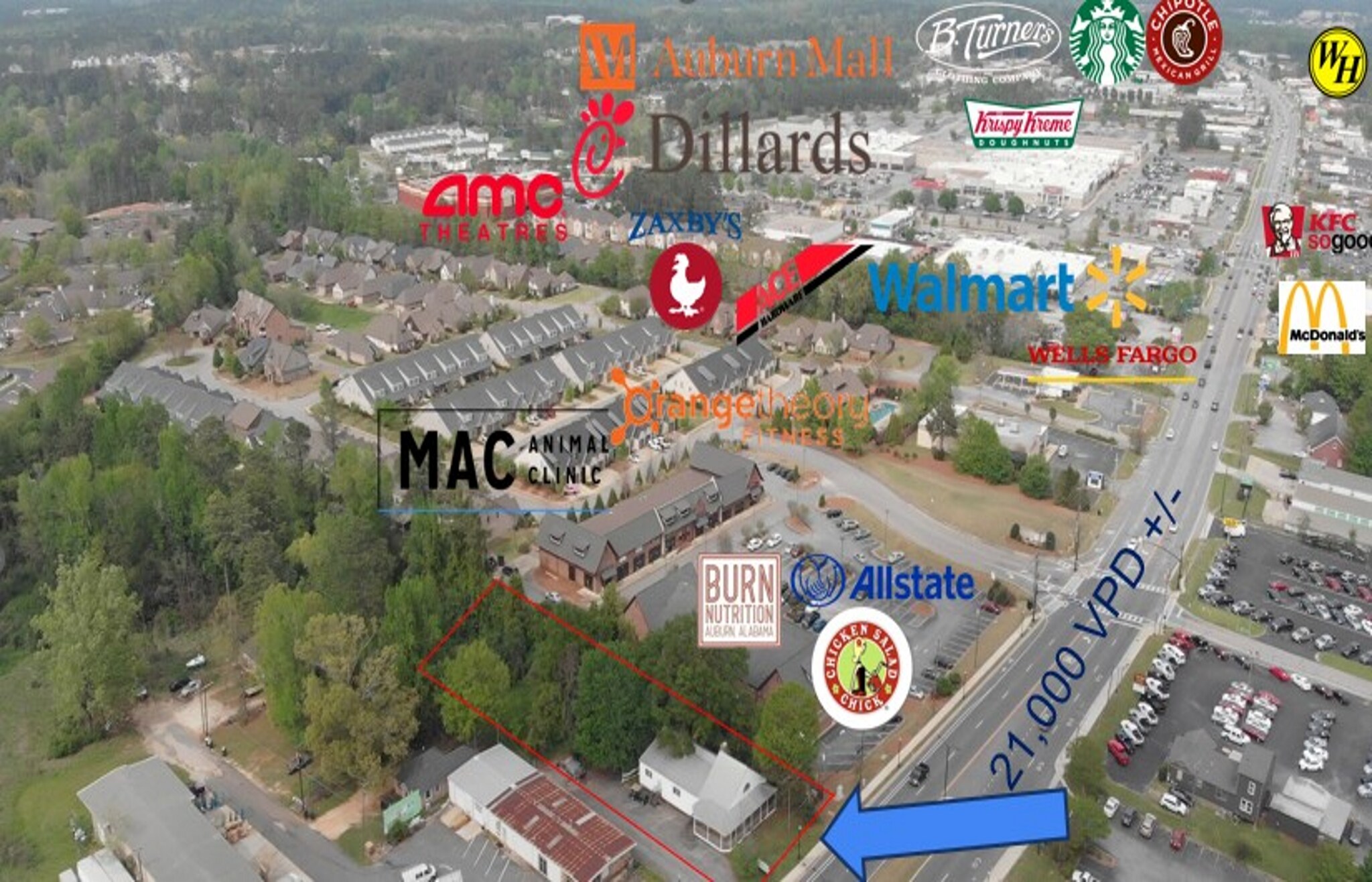 1319 Opelika Rd, Auburn, AL à vendre Photo du bâtiment- Image 1 de 14