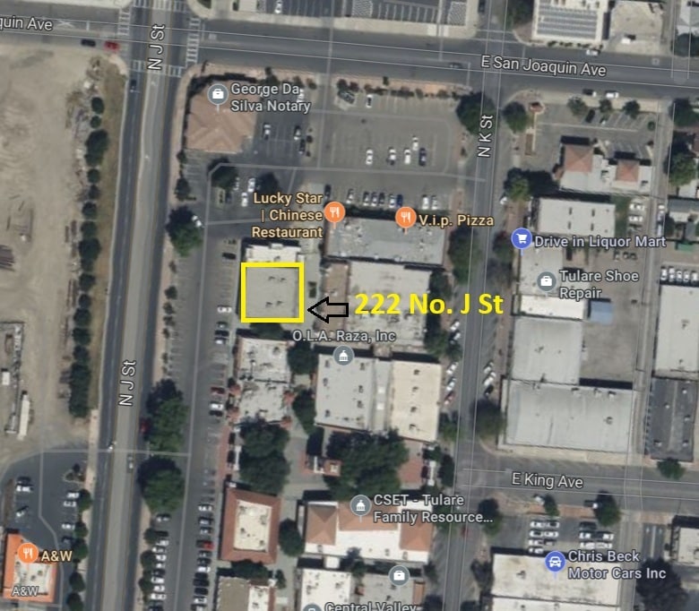 222 N J St, Tulare, CA à louer Carte- Image 1 de 1