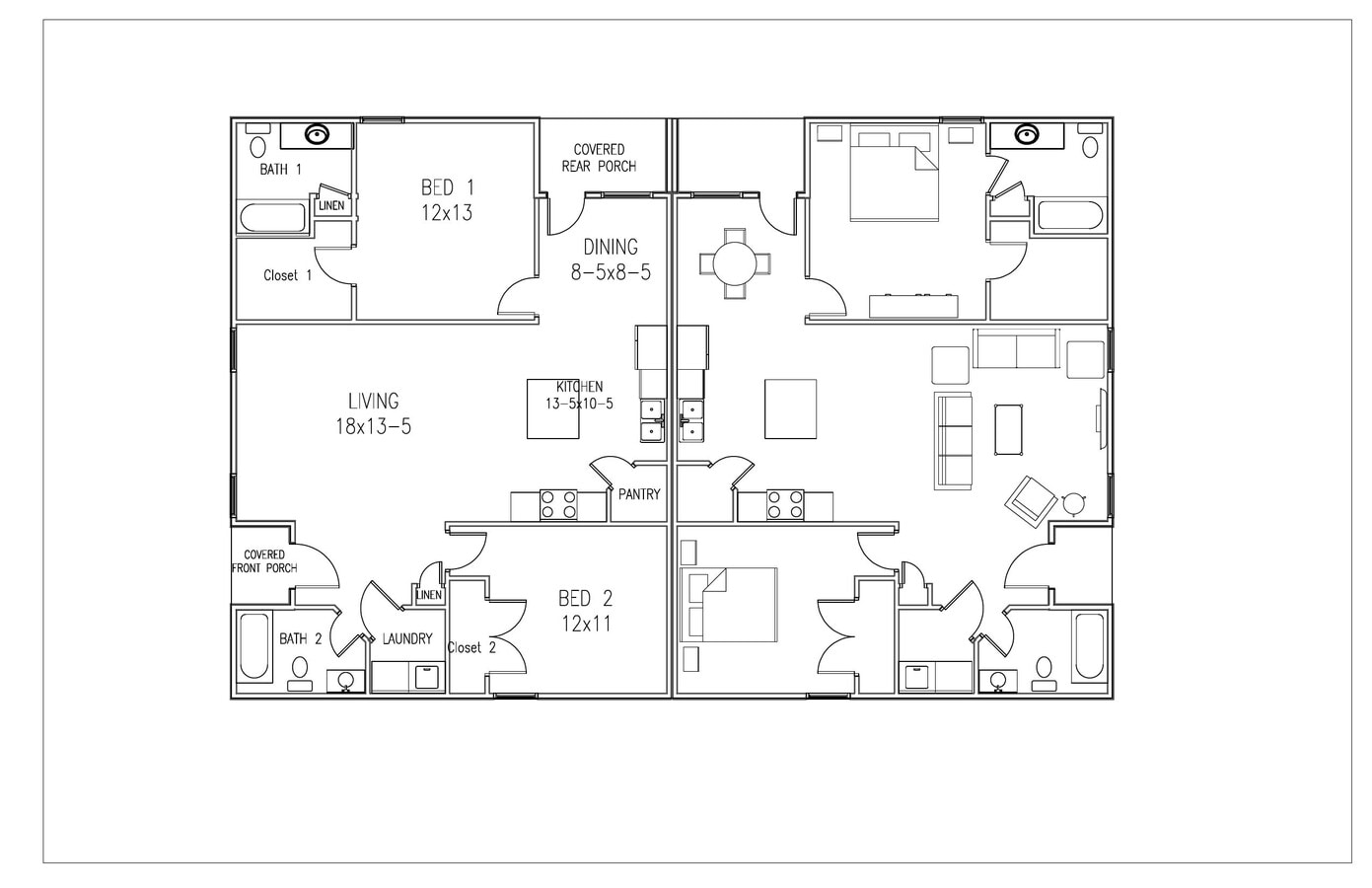 103 Summer Pl, Huntsville, TX 77340 - Unit 16 - - Floor Plan - Image 1 of 1